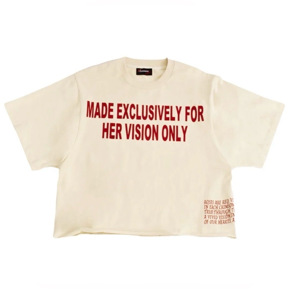 *NEW* Visionary Club "LETTER TO YOUR HEART" Boxy Heavy Oversized Shirt UNISEX